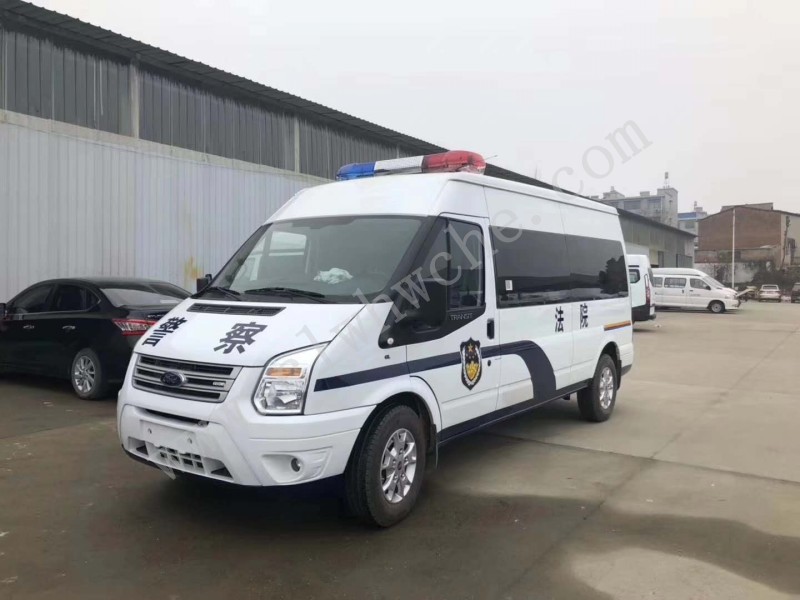 福特新世代V348長(zhǎng)軸中頂客運(yùn)版15人座囚車