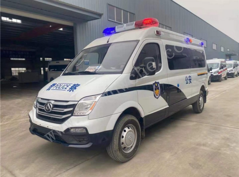 上汽大通V80長(zhǎng)軸中頂12座公安囚車