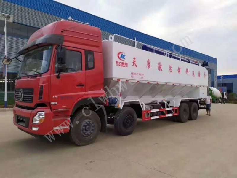 東風(fēng)天龍前四后八40方散裝飼料運輸車 價格  報價 廠家