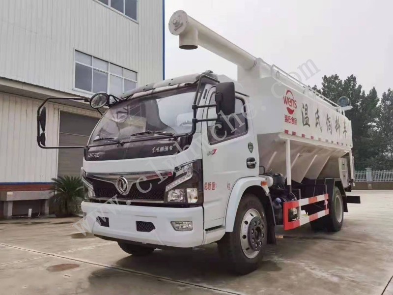 東風(fēng)福瑞卡12方散裝飼料運輸車   國六豬飼料運輸車價格  廠家報價
